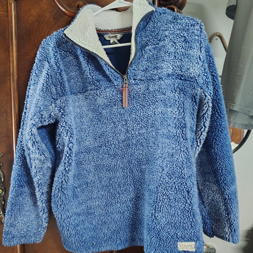Barefoot Dreams Blue Fleece Pullover